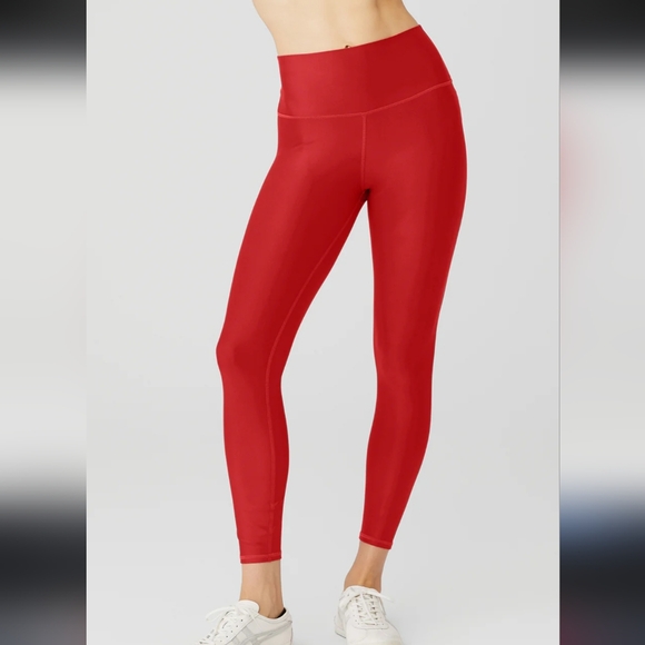 ALO Yoga Pants - Alo Yoga high-waisted Airlift leggings vibrant classic red women's activewear L.